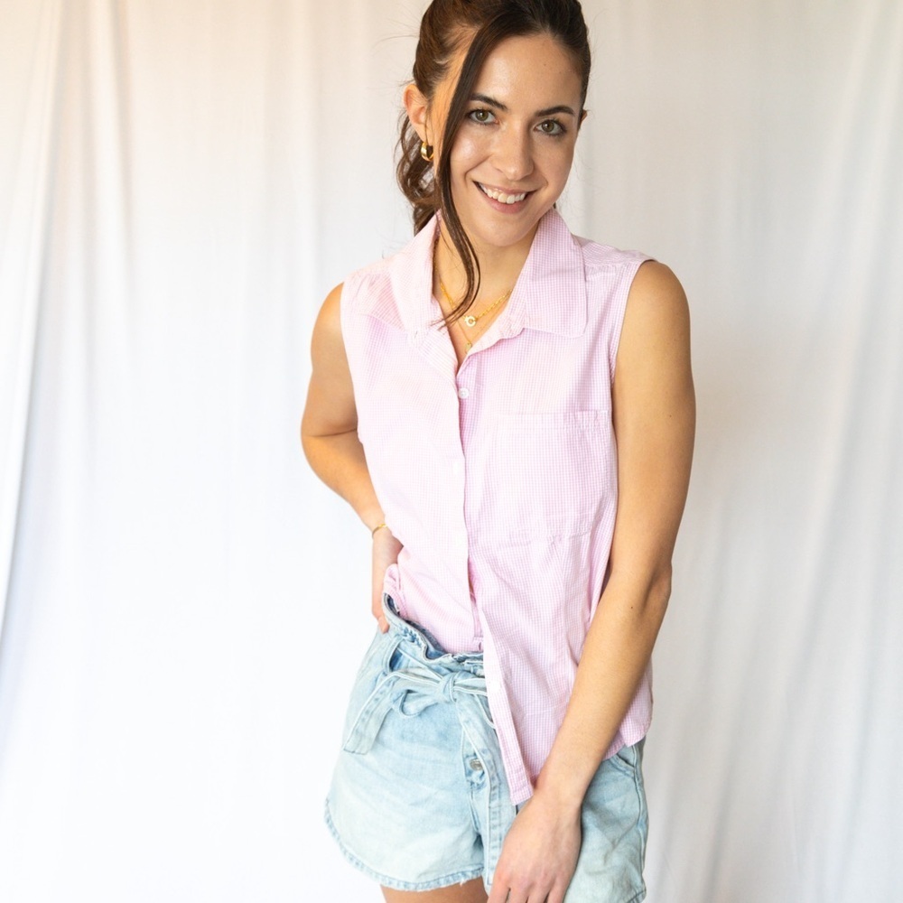 Cherokee gingham button down - Picture 4 of 6
